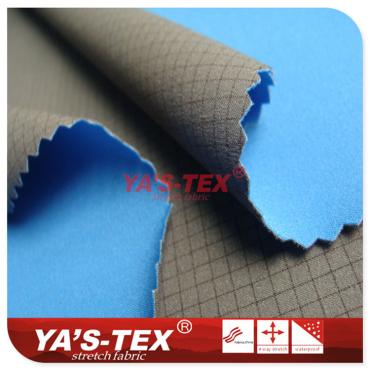 Nylon four-way elastic composite yarn-dyed lattice cloth【C307-8】