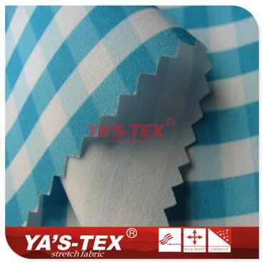 Polyester twisted four-way stretch, striped printing【P211-2】