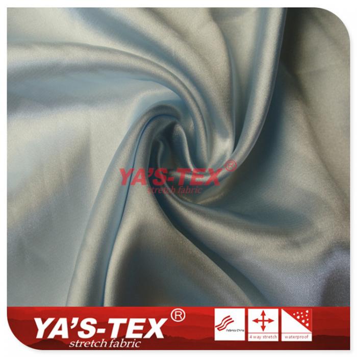 Polyester weft elastic cloth, light folds【S5921】