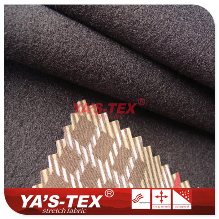 Printing polyester four-way stretch composite fleece【D22】