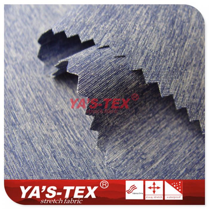 Polyester twist four-way stretch, cationic style【S3112】