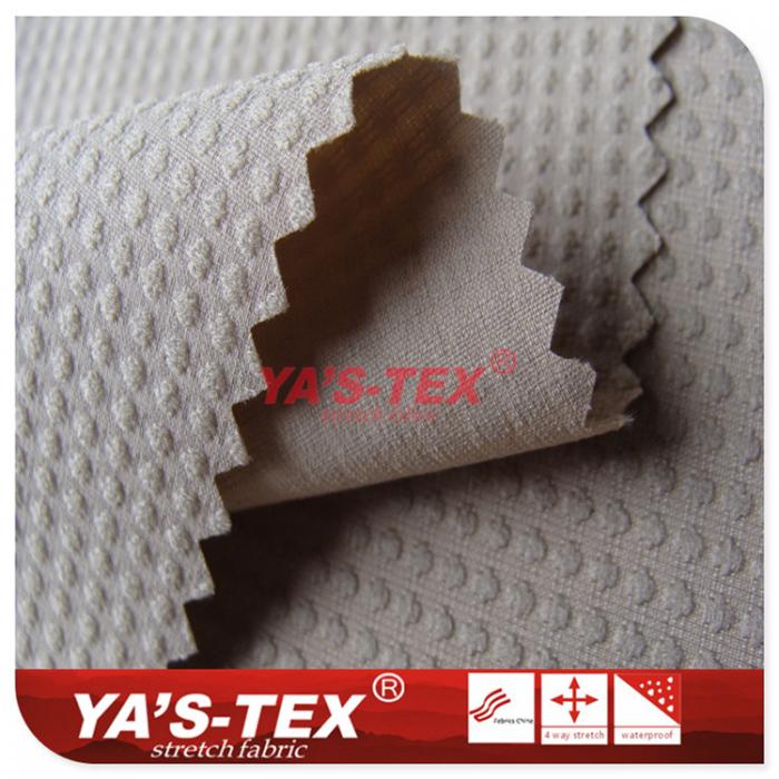 Polyester and non-stretch wear-resistant fabric, high elastic yarn【M3045】