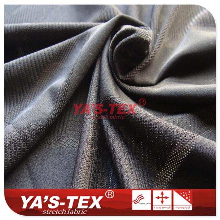 Weft nylon geometric pattern lace, mesh jacquard【YS0043】
