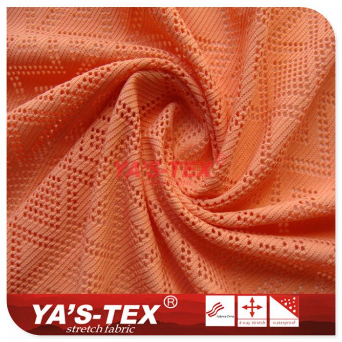 Weft knitted polyester jacquard【YS0039】