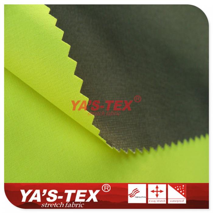 Fluorescent polyester four-way stretch composite【PB11-14】