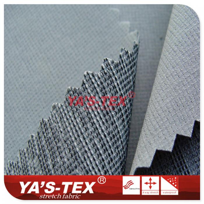 Dark lattice polyester four-way stretch【S414-2】