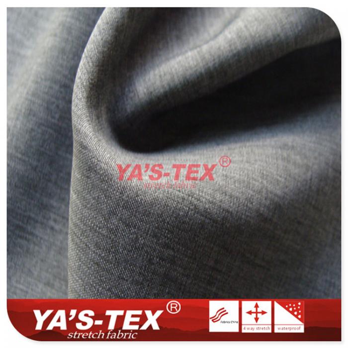 Polyester four-way elastic, thin two-color cation【S4130】