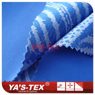 Twill polyester four-way stretch composite TPU, three-layer composite Burnt-out fabrics【C411-4】