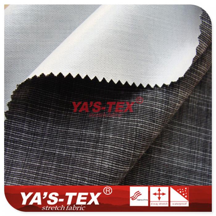 Polyester yarn-dyed, weft stretch double-layer composite TPU【PB1229】