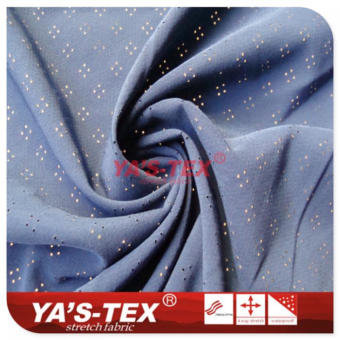 Polyester four-way stretch, drilling, jacquard diagonal【53drilling】