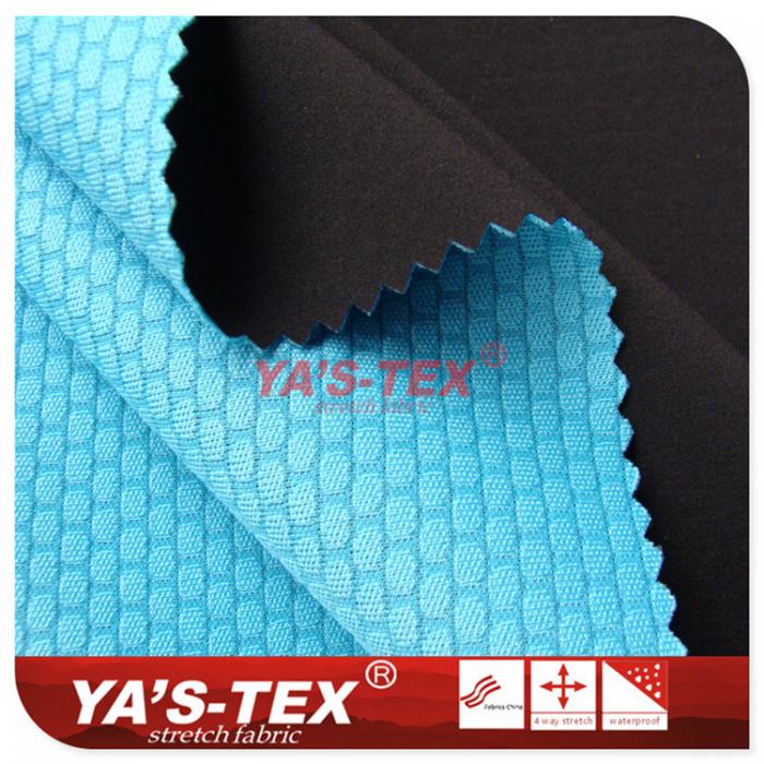 Polyester four-way stretch composite features mesh【C1857】