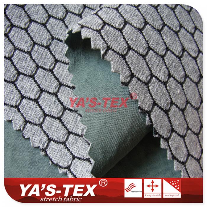 Three-layer composite fabric, the characteristics of hexagonal mesh soft shell【YS034】