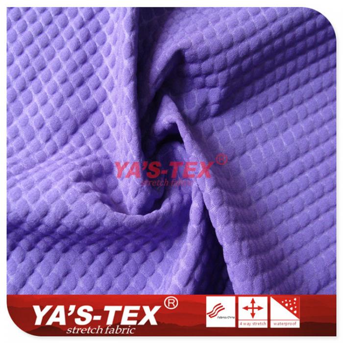 Polyester four-way stretch, special embossing【YS038】