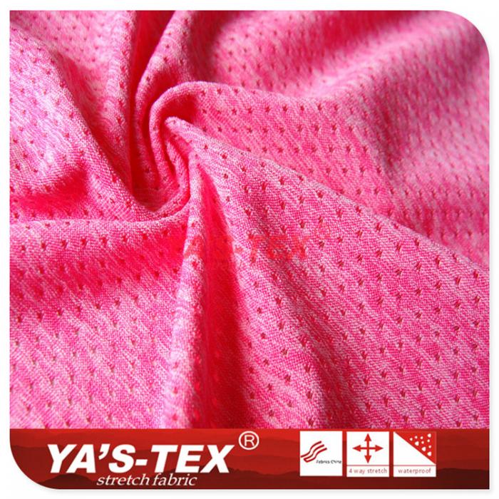Polyester knitted mesh cloth, cationic style【YS047】