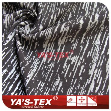 Polyester four-way stretch, reflective printing【S4028】