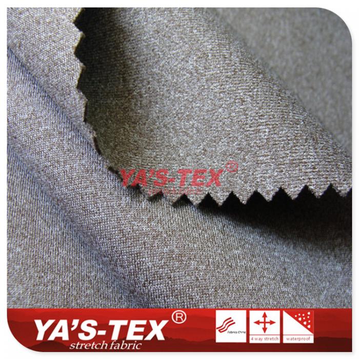 Cationic knitted composite, three layers soft shell fabric【X4819】