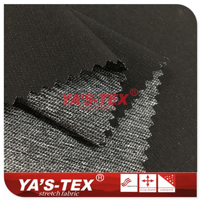 Polyester nylon blended cationic four-way elastic【YSN025】