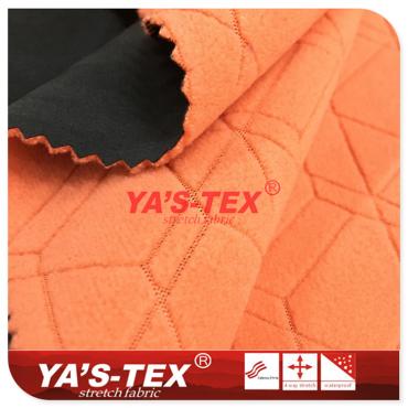 Four-way elastic composite fancy (pumping) Polar fleece, embossed style【YSF012】