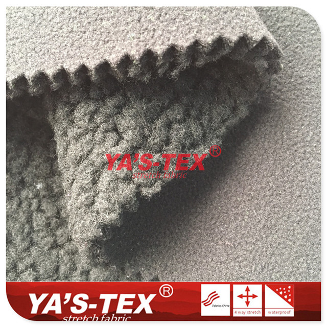 Polyester knitted four - way stretch compound cashmere【YSF011】