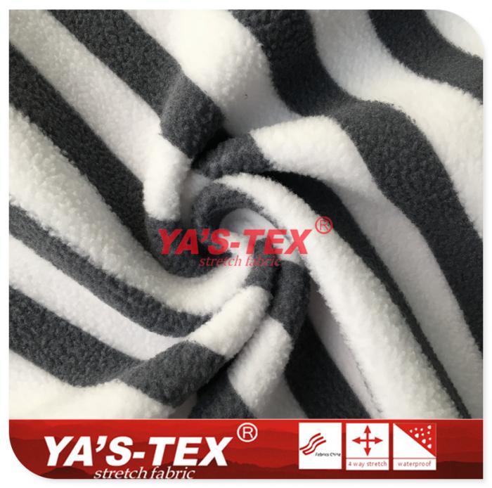 Polyester knitted fleece, viscose printing【YSY016】