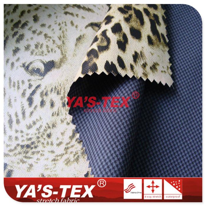 Polyester yarn-dyed four-way stretch leopard print color film【YSD047】