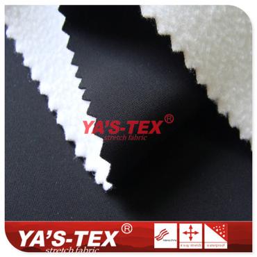 Nylon four-way stretch composite fleece, winter warm clothing softshell【YSF021】