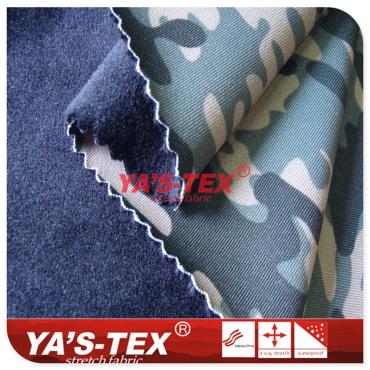 Camouflage digital printing knit composite fleece, double layer composite, winter warm soft shell fabric【YSF026】