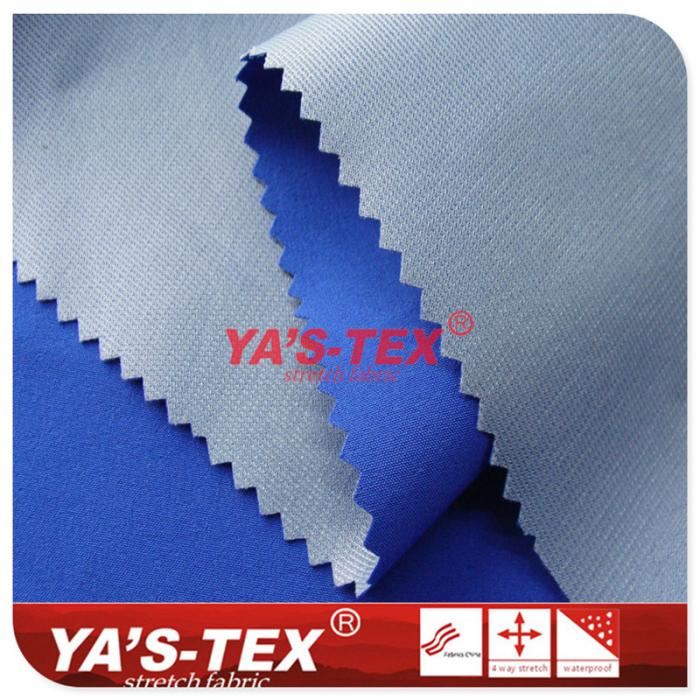 Polyester four-way elastic composite nylon Tricot, three-layer soft shell, waterproof jacket【H1512】