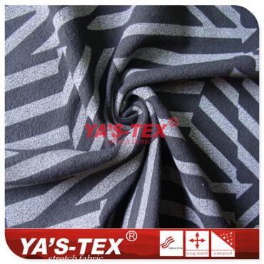 Thermal printing, knitted polar fleece, geometric line graphics, autumn apparel fabric【YSD76】