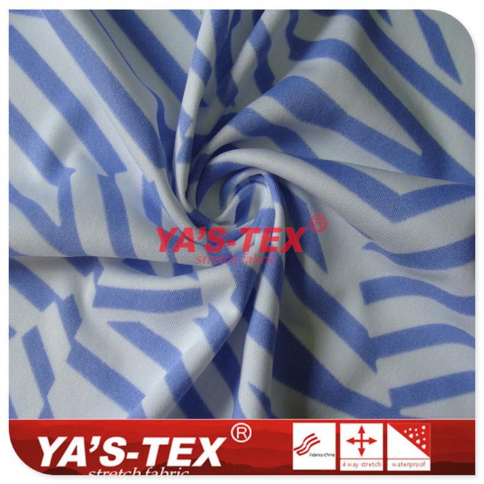 Photochromic functional fabric, changed color by ultraviolet light, geometric line pattern【YSD080】