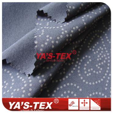 Polyester four-way stretch, reflective printing,outdoor stretch sportswear fabric【YSD078】