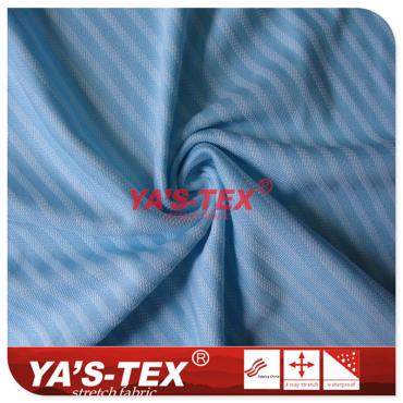 Anti-UV color jersey, color strip jacquard, soft and wearable, indoor casual sportswear fabric【YSD4094】