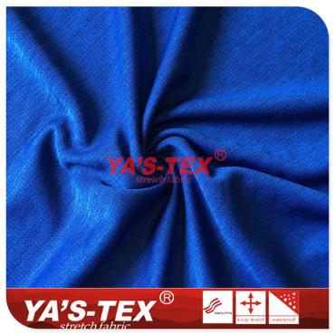 Polyester cationic grid mesh fabric, casual sports stretch fabric【YSD4092】