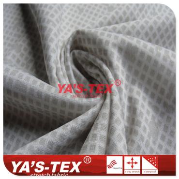 Polyester knit bird eye cloth, cool sense function, square printed summer clothing fabric【YSN4096】