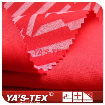 30D knitted composite thermal insulation printed fabric, geometric line graphics【YSD5112】