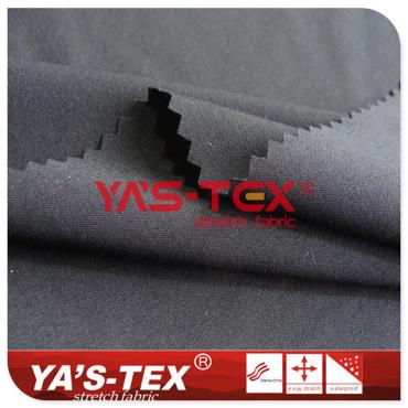 Polyester four-way stretch, eco-friendly yarn fabric【67-3】