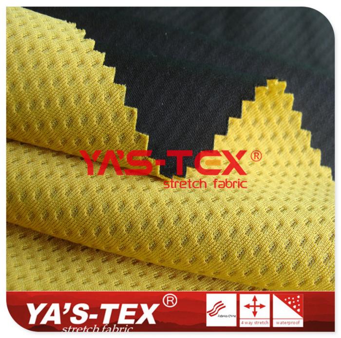 50D knitted fabric composite jacquard mesh, three-layer composite soft shell, soft high-elastic fabric【YSF1908】