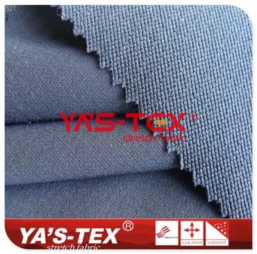 Polyester four-way stretch, jacquard, horizontal strip, spandex elastic wear-resistant trousers fabric【YSD1905】