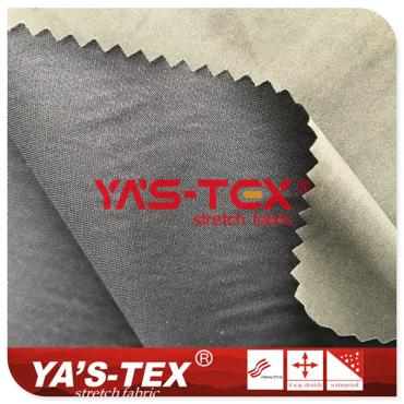 40d nylon weft elastic composite, three layers of soft shell waterproof fabric【C306-15】