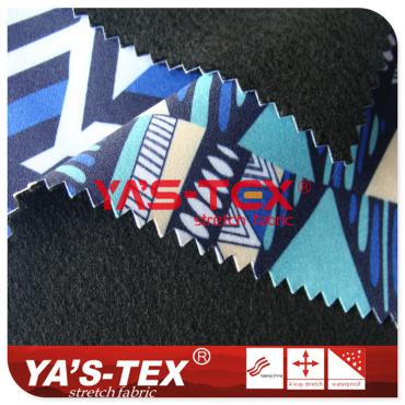 Printed 4-way elastic composite knitted pullover, TPE composite【C4054】