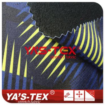 Printed 4-way elastic composite knitted pullover, TPE composite【C4056】