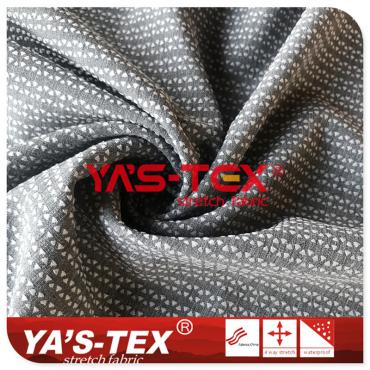 Polyester triangle lattice mountaineering cloth, cationic style, jacquard, sportswear fabric【S115】