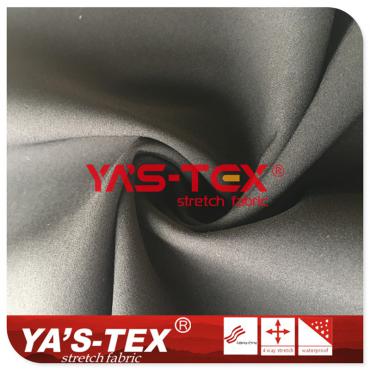 40D nylon four-way stretch composite polyester knitted fabric, double-layer composite soft shell【A05-2】