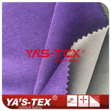 Polyester cationic four-way stretch composite butterfly mesh fabric, three-layer composite soft shell waterproof fabric【C3011-13】