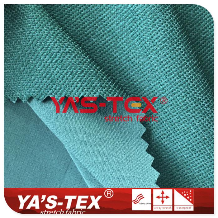 Environmental protection yarn four-way stretch, two-color jacquard【X5116】