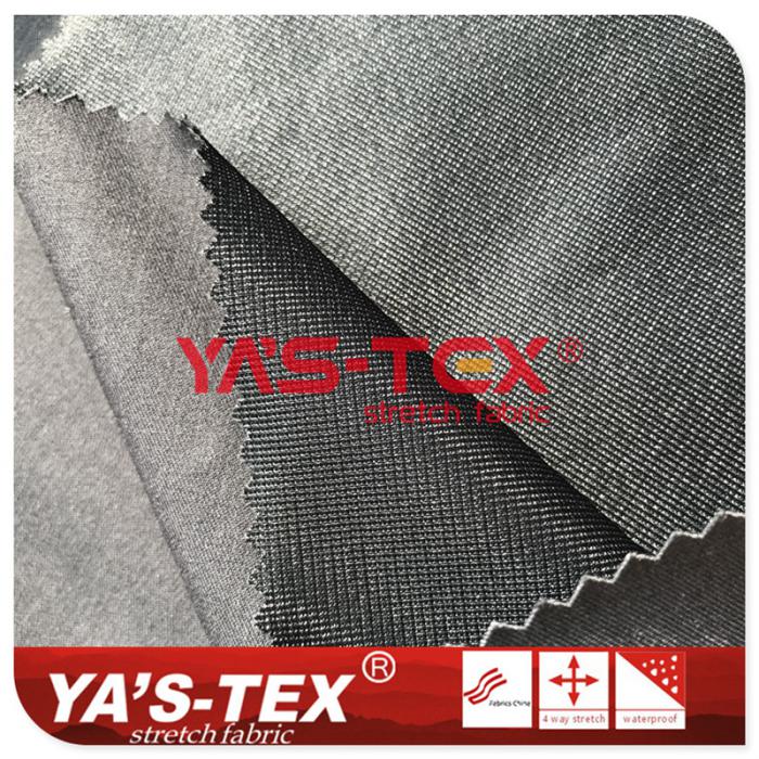 Polyester Rayon blend four-way stretch composite Tricot, three-layer soft shell charge clothing fabric【C308-3】