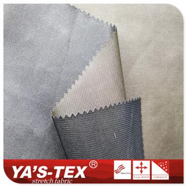 TPE composite three-layer non-elastic soft shell, twill, sports jacket apparel fabric【C4059】