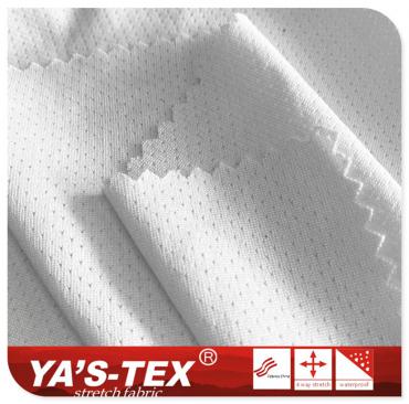 Polyester butterfly mesh, constant temperature function, knitted garment fabric【YSW019】