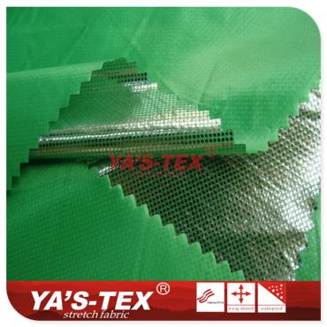 Polyester non-elastic cloth composite TPU, hot silver【X5730】