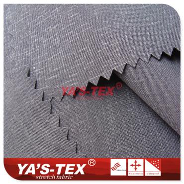 100D polyester four-way elastic embossing, dark stripes【A02】